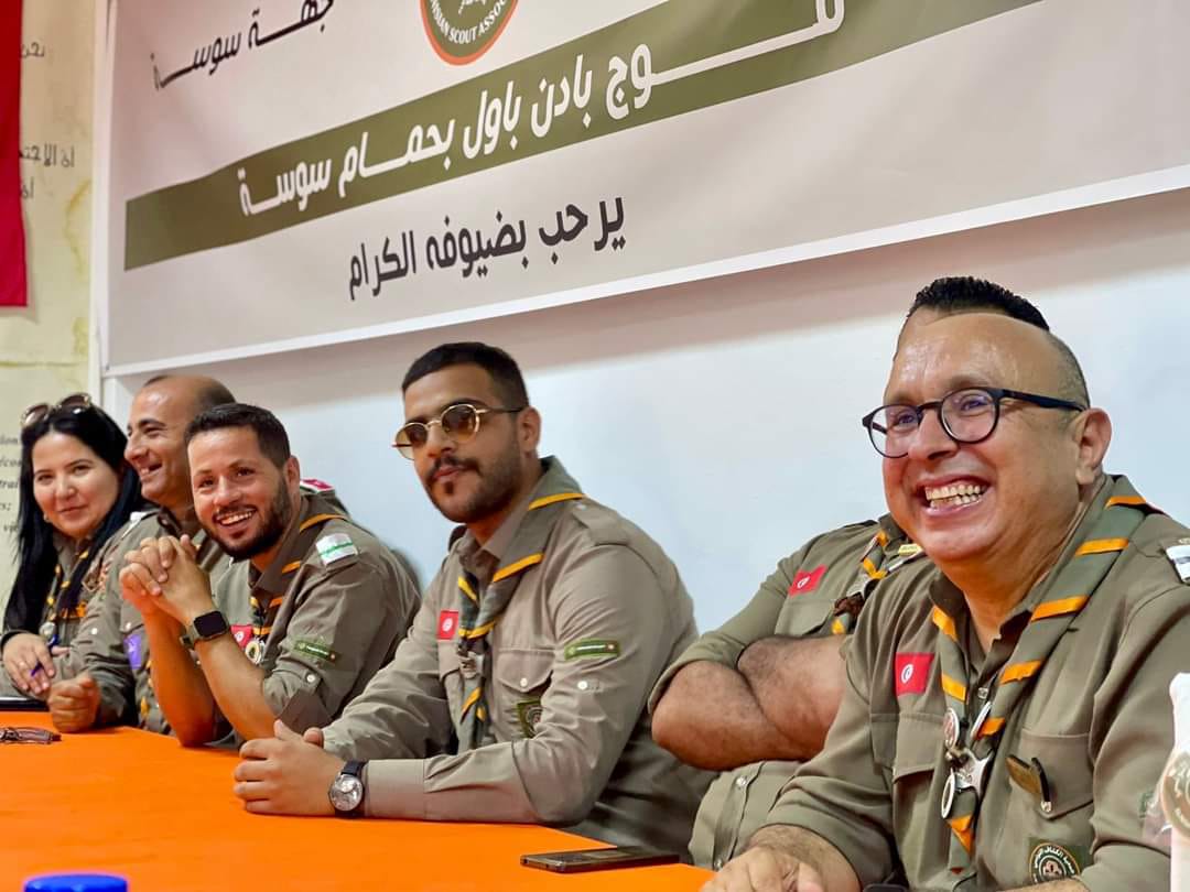 Cérémonie de fondation du Régiment Baden-Powell à Hammam Sousse.